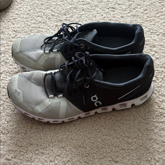 On Cloud Running Casual Black Taupe Sneaker Shoes M 7.5 men’s - Picture 5 of 9